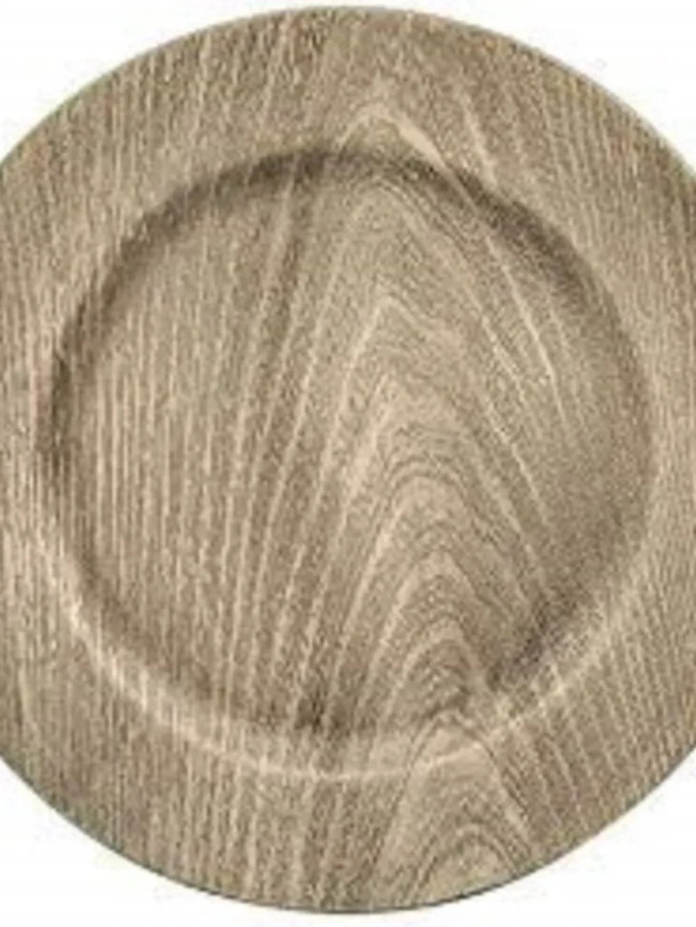 Faux Wood Charger Plates in Grey - 25% Off When You Bundle 5+ Items!